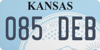 KS license plate 085DEB