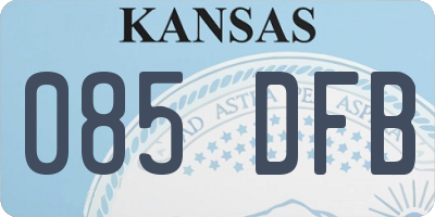 KS license plate 085DFB