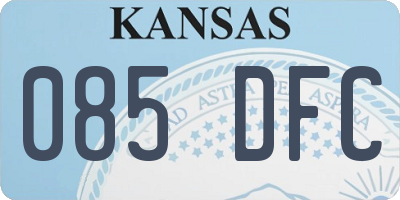 KS license plate 085DFC
