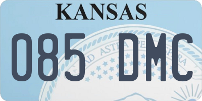 KS license plate 085DMC