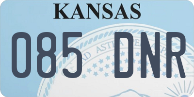 KS license plate 085DNR