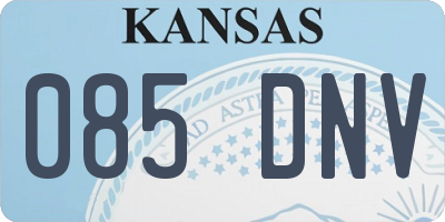 KS license plate 085DNV