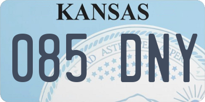 KS license plate 085DNY