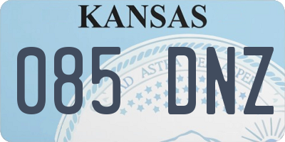 KS license plate 085DNZ