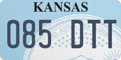 KS license plate 085DTT