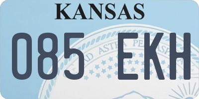 KS license plate 085EKH