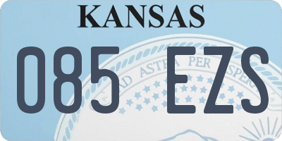 KS license plate 085EZS