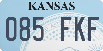 KS license plate 085FKF