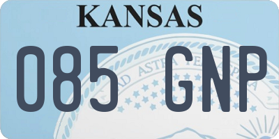 KS license plate 085GNP