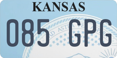 KS license plate 085GPG
