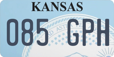KS license plate 085GPH