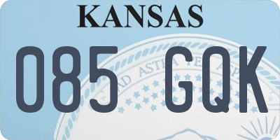 KS license plate 085GQK