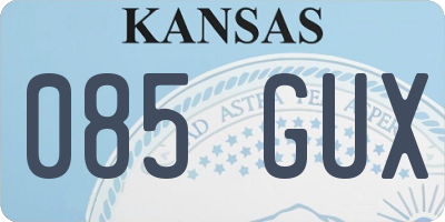 KS license plate 085GUX