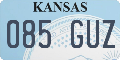 KS license plate 085GUZ