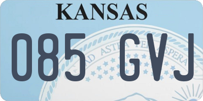 KS license plate 085GVJ