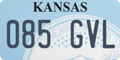 KS license plate 085GVL