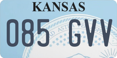 KS license plate 085GVV