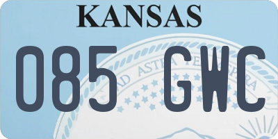 KS license plate 085GWC