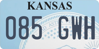 KS license plate 085GWH