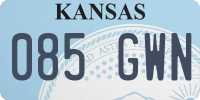 KS license plate 085GWN