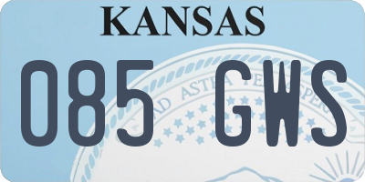 KS license plate 085GWS