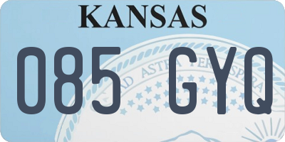 KS license plate 085GYQ