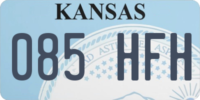 KS license plate 085HFH