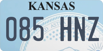 KS license plate 085HNZ