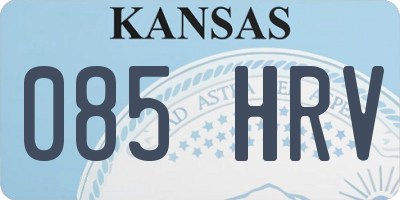 KS license plate 085HRV
