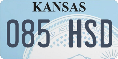 KS license plate 085HSD
