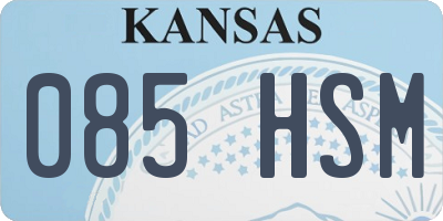 KS license plate 085HSM