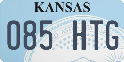 KS license plate 085HTG
