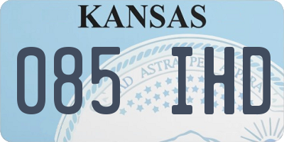 KS license plate 085IHD