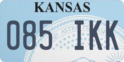 KS license plate 085IKK