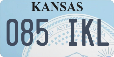 KS license plate 085IKL