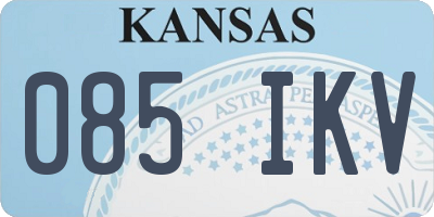 KS license plate 085IKV