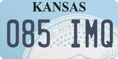KS license plate 085IMQ
