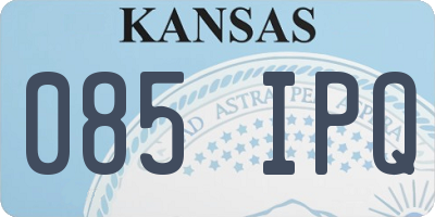 KS license plate 085IPQ