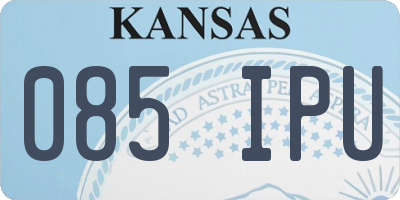 KS license plate 085IPU