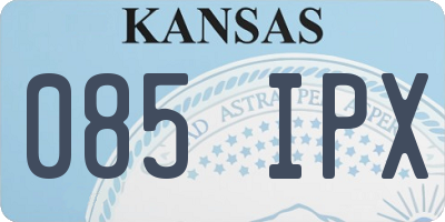 KS license plate 085IPX
