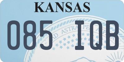 KS license plate 085IQB