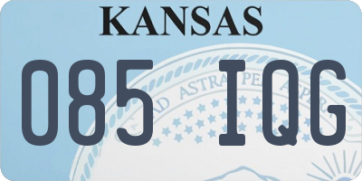 KS license plate 085IQG