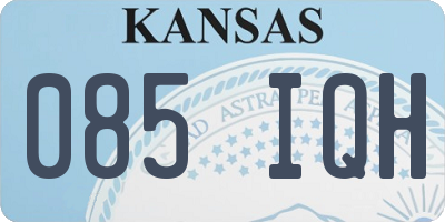 KS license plate 085IQH
