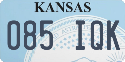 KS license plate 085IQK