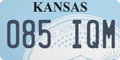 KS license plate 085IQM