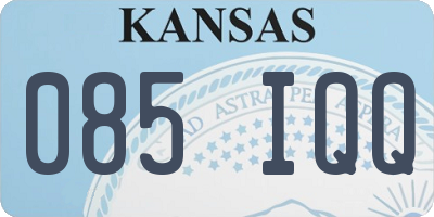 KS license plate 085IQQ