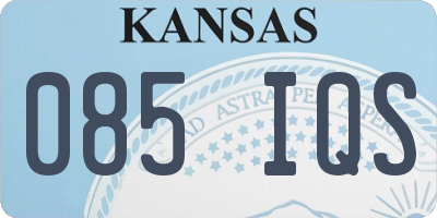 KS license plate 085IQS