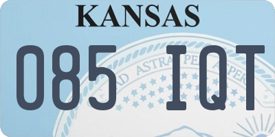 KS license plate 085IQT