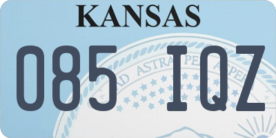 KS license plate 085IQZ