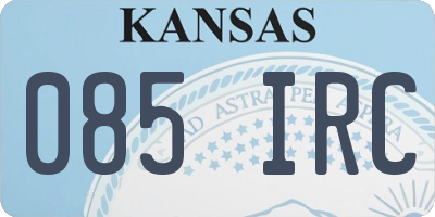 KS license plate 085IRC